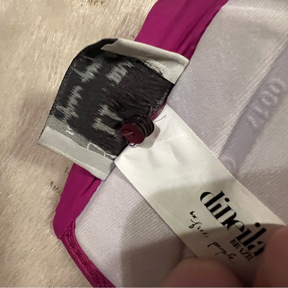 Dineila Brazil For Free People Small Sequin Swim Top Purple - Picture 5 of 5